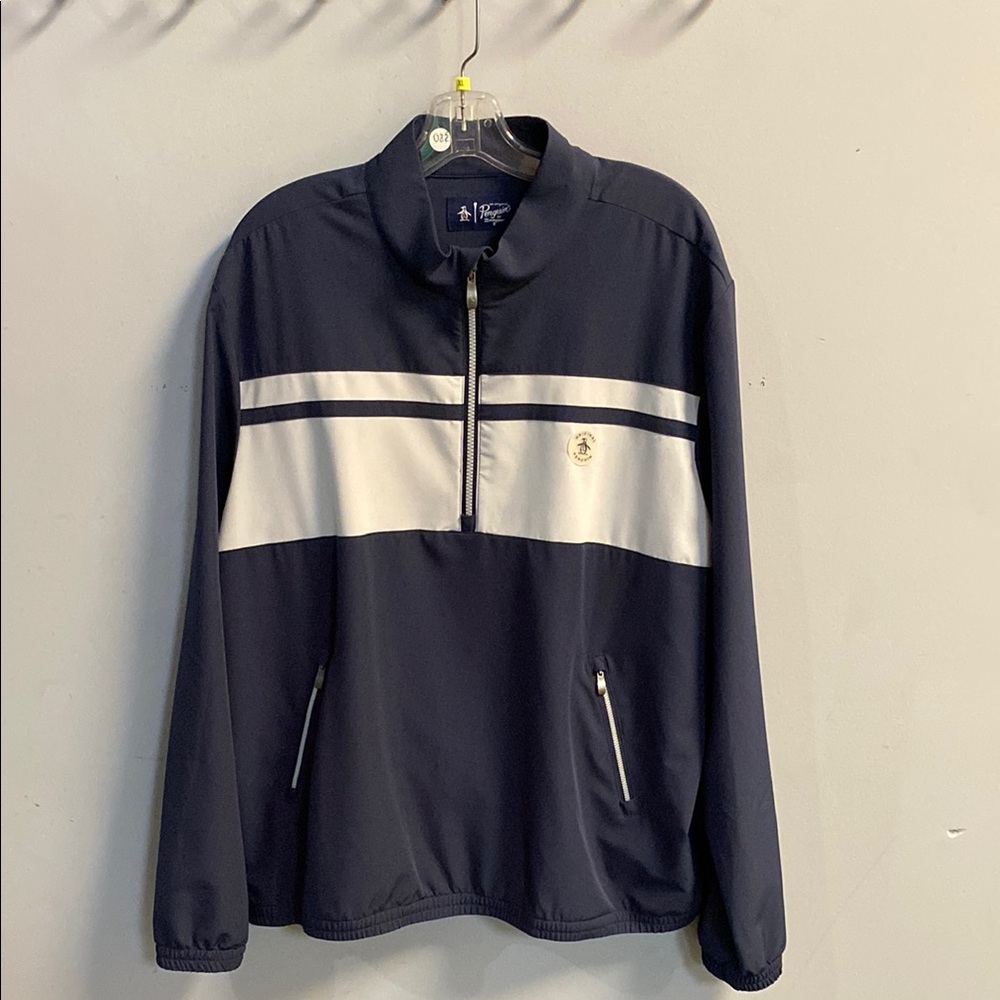 Original Penguin Navy Pullover Jacket